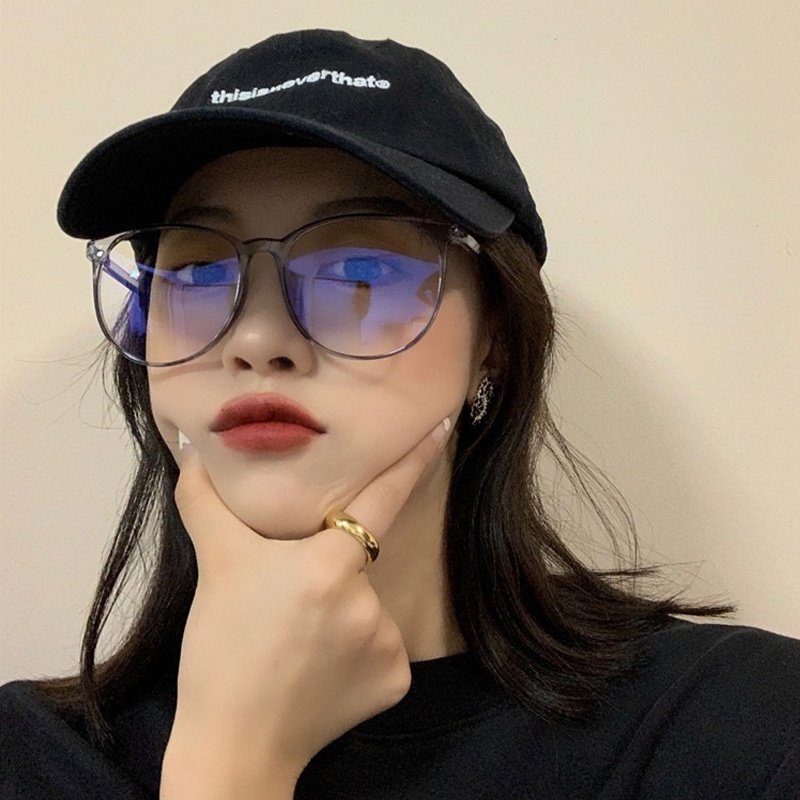 Gọng kính cận Unisex thời trang ABICA mắt tròn khổ lớn đeo chống bụi lắp cận dễ dàng phong cách Hàn Quốc đẹp giá rẻ 068