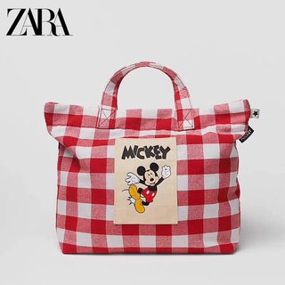 Túi kẻ caro đỏ zara