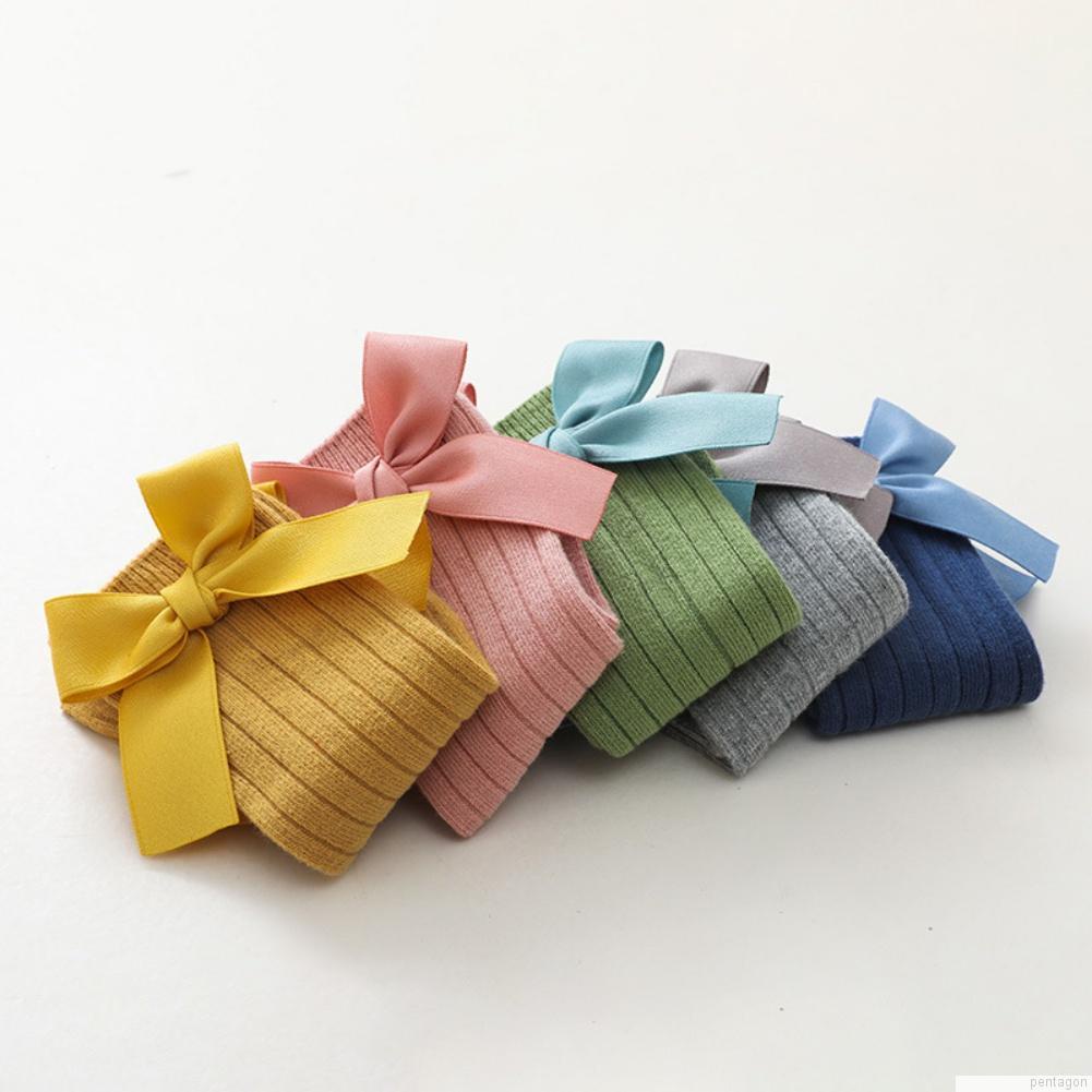 Vớ cotton cổ cao thoáng khí màu sắc kẹo ngọt cho bé gái từ 0-10 tuổi