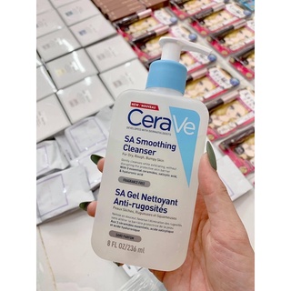 🔹 SỮA RỬA MẶT CERAVE 𝐒𝐀 𝐒𝐌𝐎𝐎𝐓𝐇𝐈𝐍𝐆 𝐂𝐋𝐄𝐀𝐍𝐒𝐄𝐑 87ml và 236ml