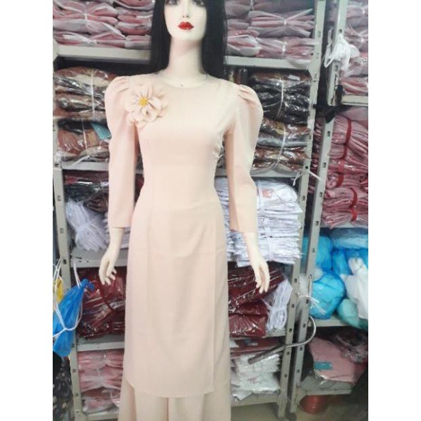 Sét áo dài lụa tuyết cao cấp đẹp độc lạ. Mềm mại bay tà🎗FREESHIP 🎗 áo dài dự tiệc | BigBuy360 - bigbuy360.vn