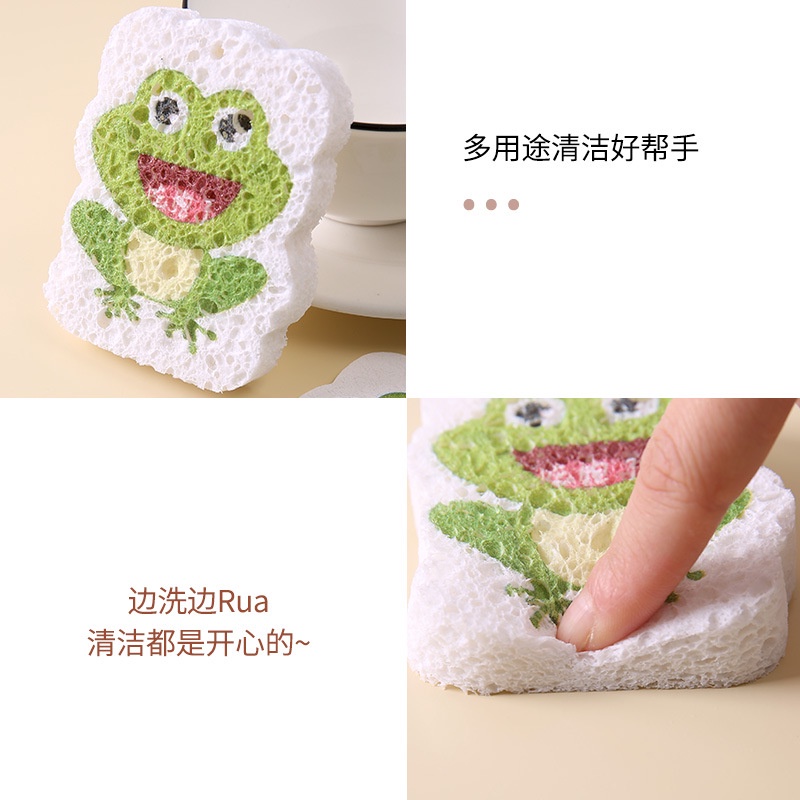 Miếng rửa bát bọt biển nở được hình thú siêu kute ( hình ngẫu nhiên )