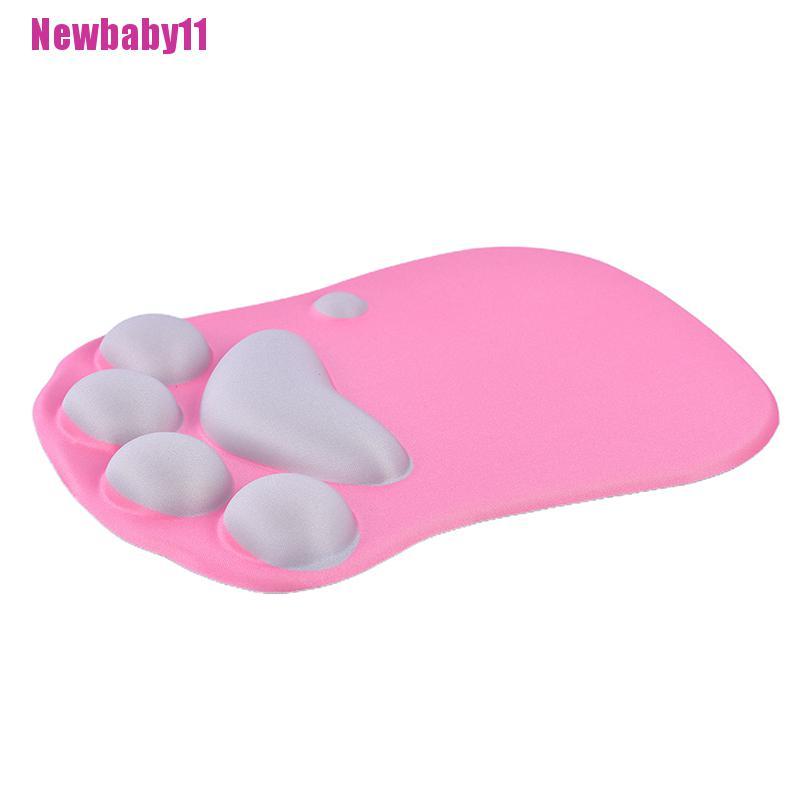 Đệm Lót Chuột Bằng Silicone Gel Mềm Hình Dấu Chân Mèo Cho Bé Sơ Sinh 11