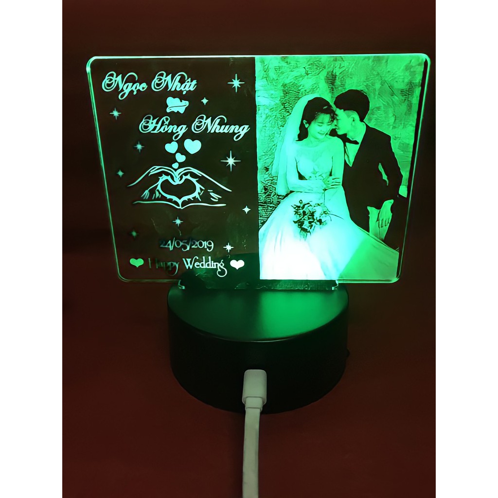 Đèn Ngủ Led 3d Cực Đẹp  Đèn Led khắc hình ảnh theo yêu cầu 16 màu nhiều mẫu tự chọn