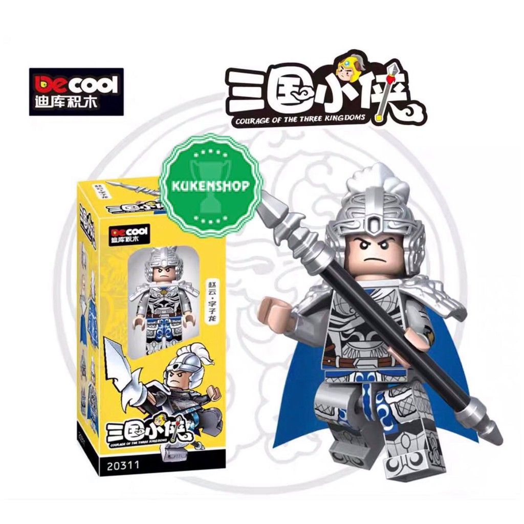 Đồ Chơi Minifigures Tam Quốc Mẫu Nhân Vật Gia Các Lượng Lưu Bị Quan Vũ Trương Phi Triệu Tử Long Mã Siêu Tào Tháo