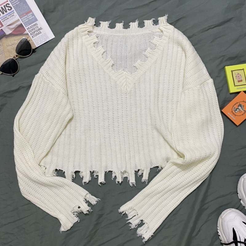 Set Áo Len Chân Váy Caro.