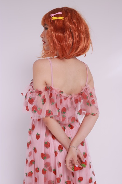 [Mã SKAMA06 giảm 8% tối đa 50K đơn 250K] VÁY ĐI CHƠI/CHỤP LOOKBOOK - STRAWBERRY DRESS - VÁY DÂU TÂY | BigBuy360 - bigbuy360.vn