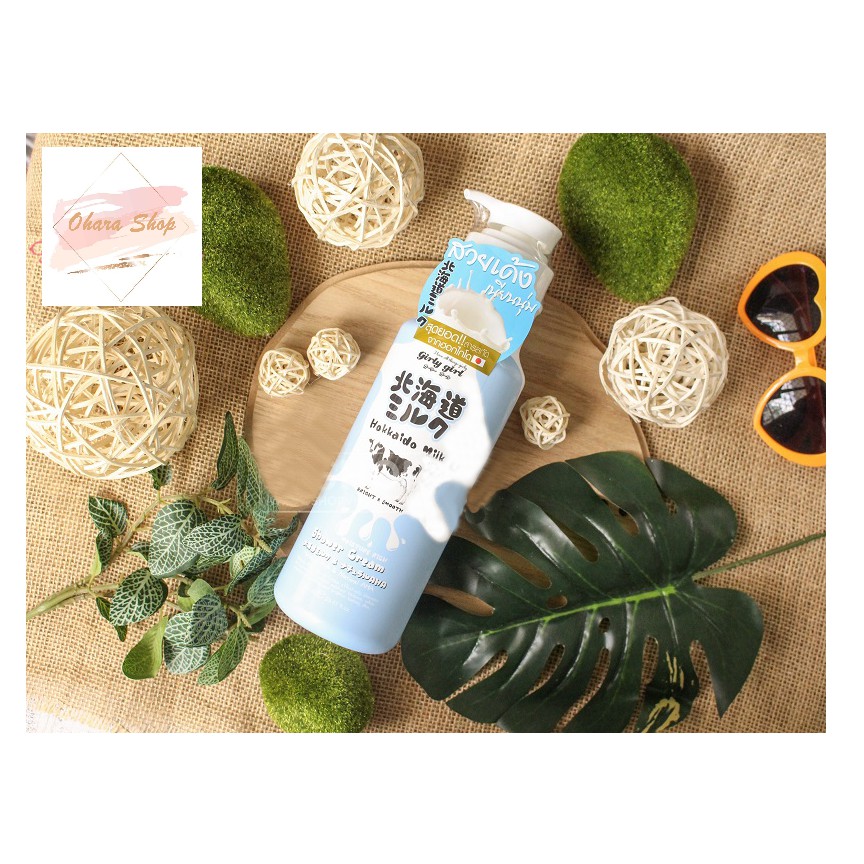 Sữa Tắm Hokkaido Milk Whitening AHA Shower Cream Trắng Da