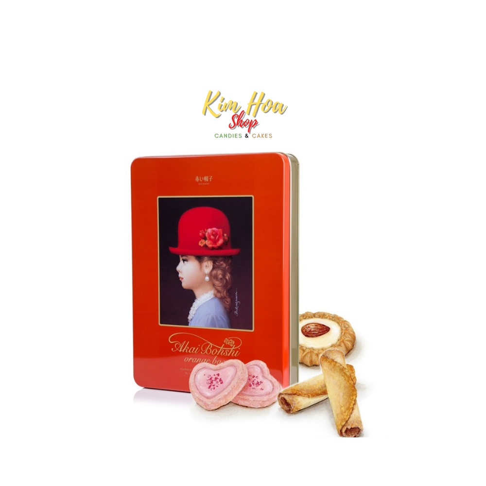 Tổng hợp bánh kem thương hiệu AKAI BOHSHI blue box & pink box red hat - MADE IN JAPAN