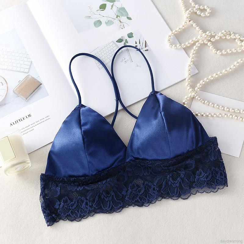 Women Beauty Back Lace Tube Top Camisole Padded Bra