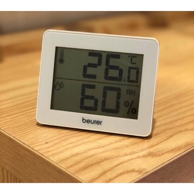 Nhiệt ẩm kế Beurer HM16 của Đức giúp bạn biết được chính xác Nhiệt độ, Độ ẩm để điều chỉnh về mức tối ưu BH 24 tháng
