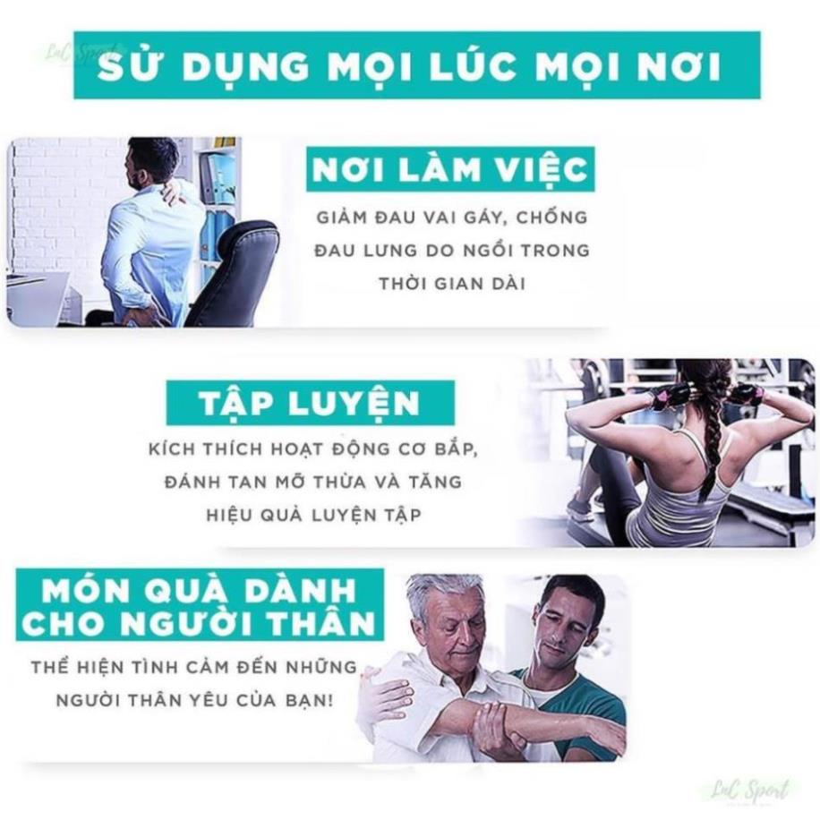 Máy Massage Cầm Tay Máy Đấm Lưng 6 Chế Độ Tăng Mạnh Dần, Xả Cơ Sau Khi Tập Chống Nhức Mỏi