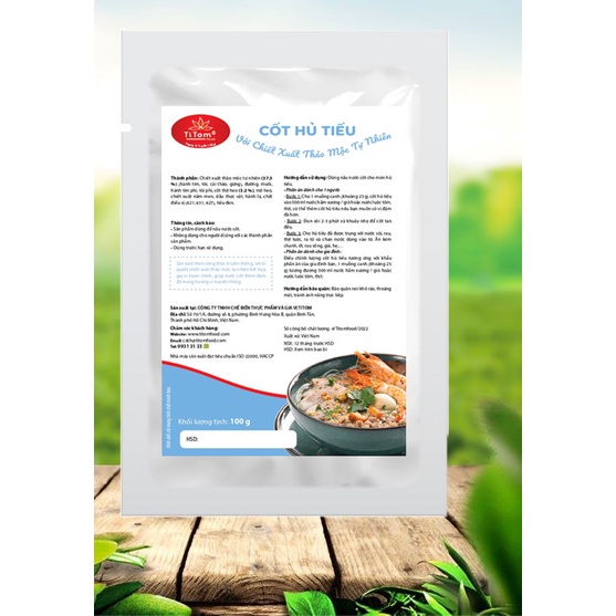 Gia vị nấu hủ tiếu nêm sẵn Titom gói 100g dùng nấu nước lèo hủ tiếu