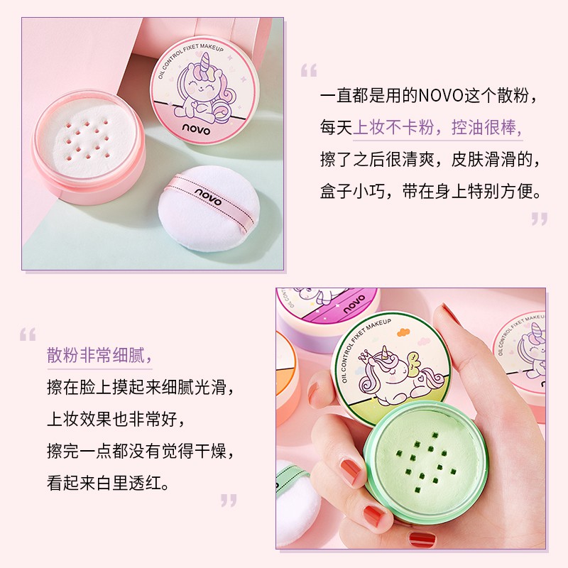(Hàng Mới Về) Phấn Phủ Novo Lấp Lánh Chống Thấm Nước Kiềm Dầu No.5386 | BigBuy360 - bigbuy360.vn