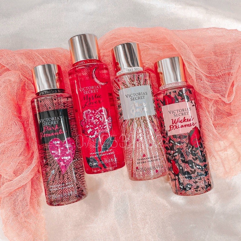 Xịt Thơm Toàn Thân Victoria’s Secret Fragrance Mist - Forbidden Rose | Exotic Lily | Lotus Desire | Jasmine Allure