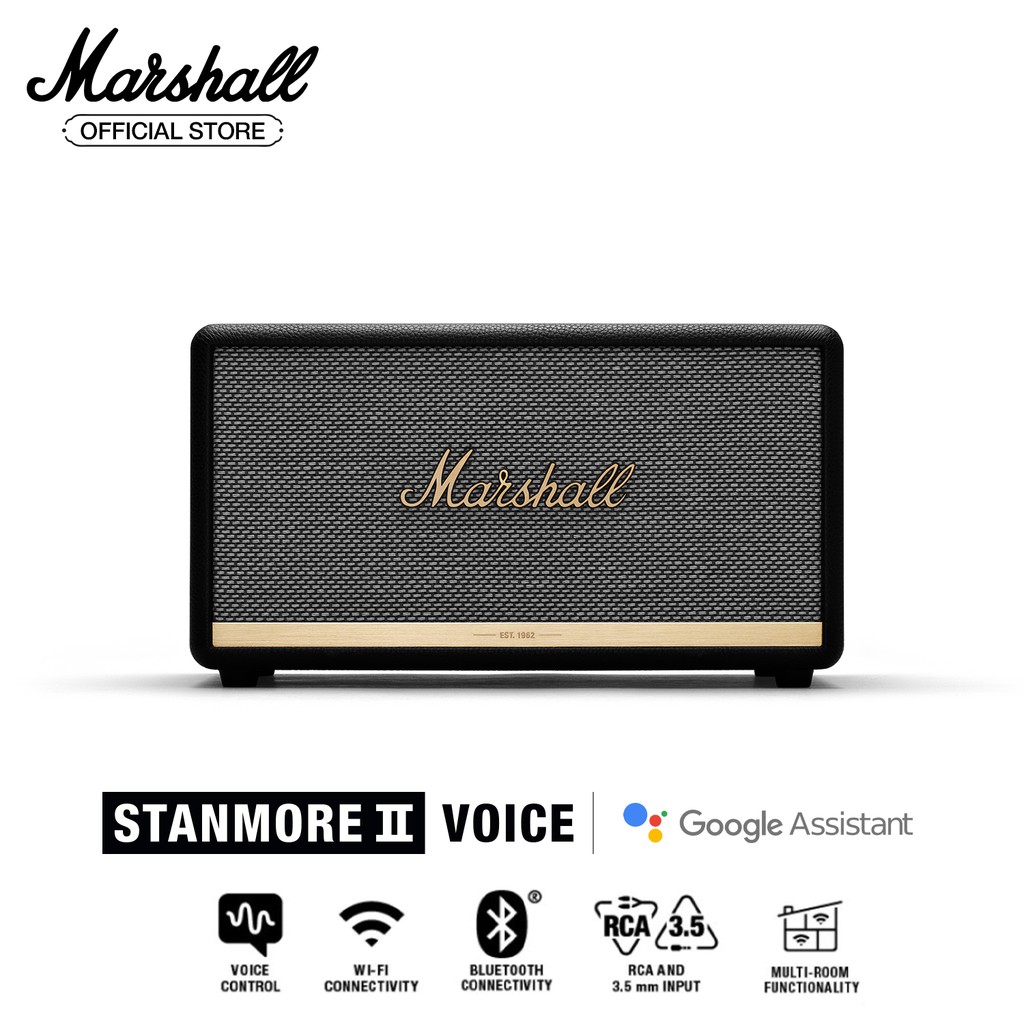 Loa Marshall Stanmore II Voice with Google Assistant Homeline - 1 năm bảo hành (Đen)