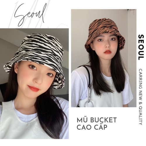 Nón vành tròn chất liệu cotton siêu nhẹ dùng được cả 4 mùa, mũ bucket hot trend 2021