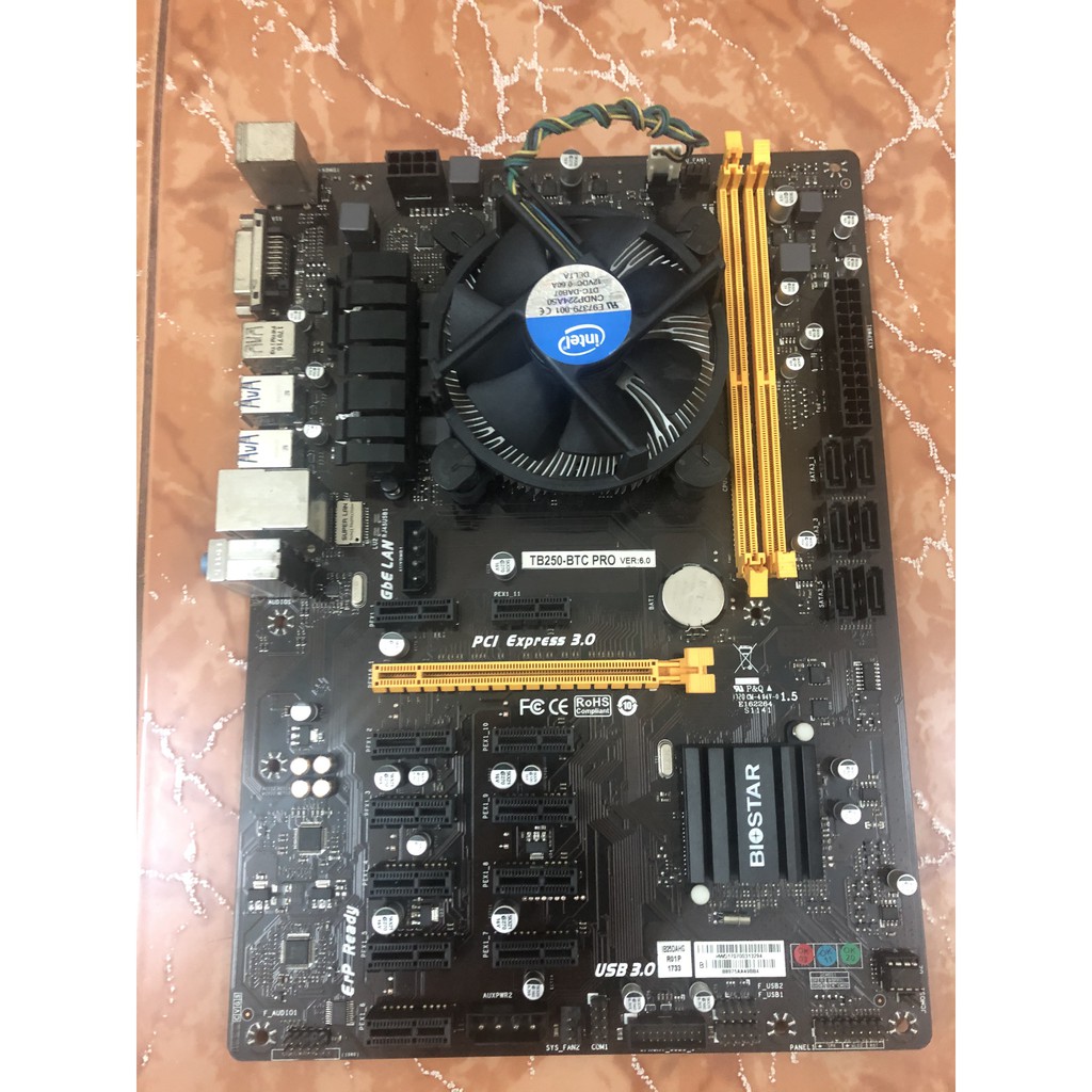 combo biostar B250 12 pcie