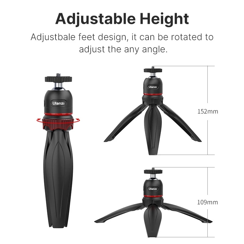 Ulanzi Giá Đỡ Ba Chân Mini MT-17 Đầu Bi 1 / 4 '' Thông Dụng Cho Máy Ảnh DSLR / Điện Thoại Thông Minh | BigBuy360 - bigbuy360.vn