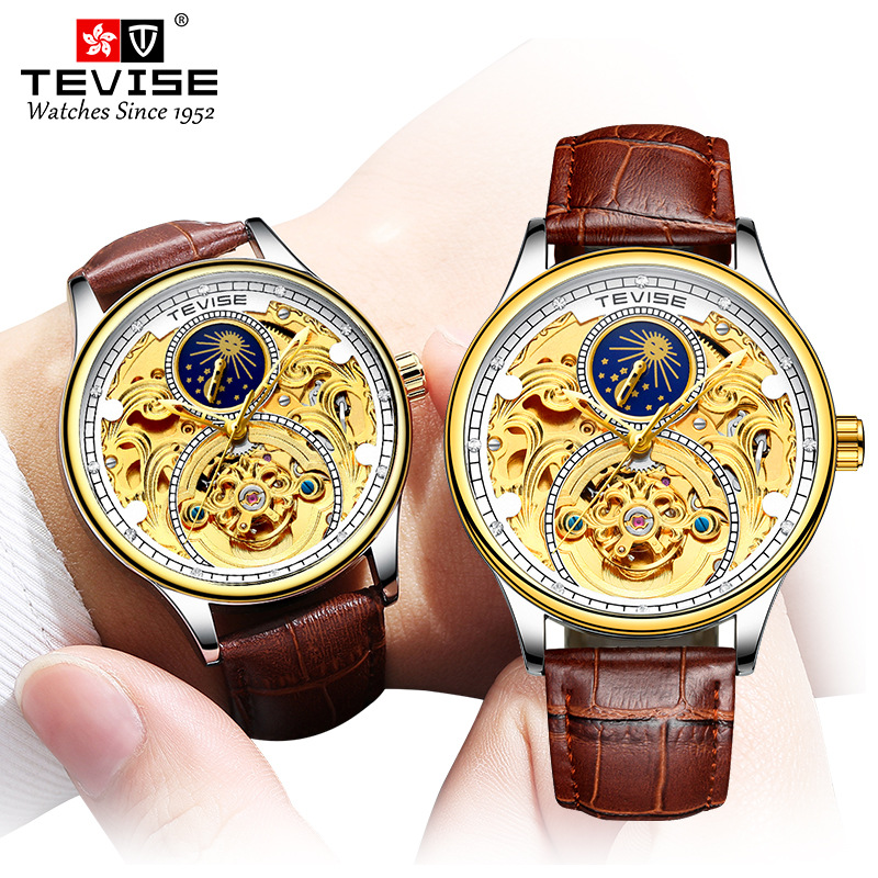 Đồng Hồ Cơ Khí Tourbillon Tevise T820a / T820b Chống Thấm Nước Cho Nam Giới Của Thụy Sĩ