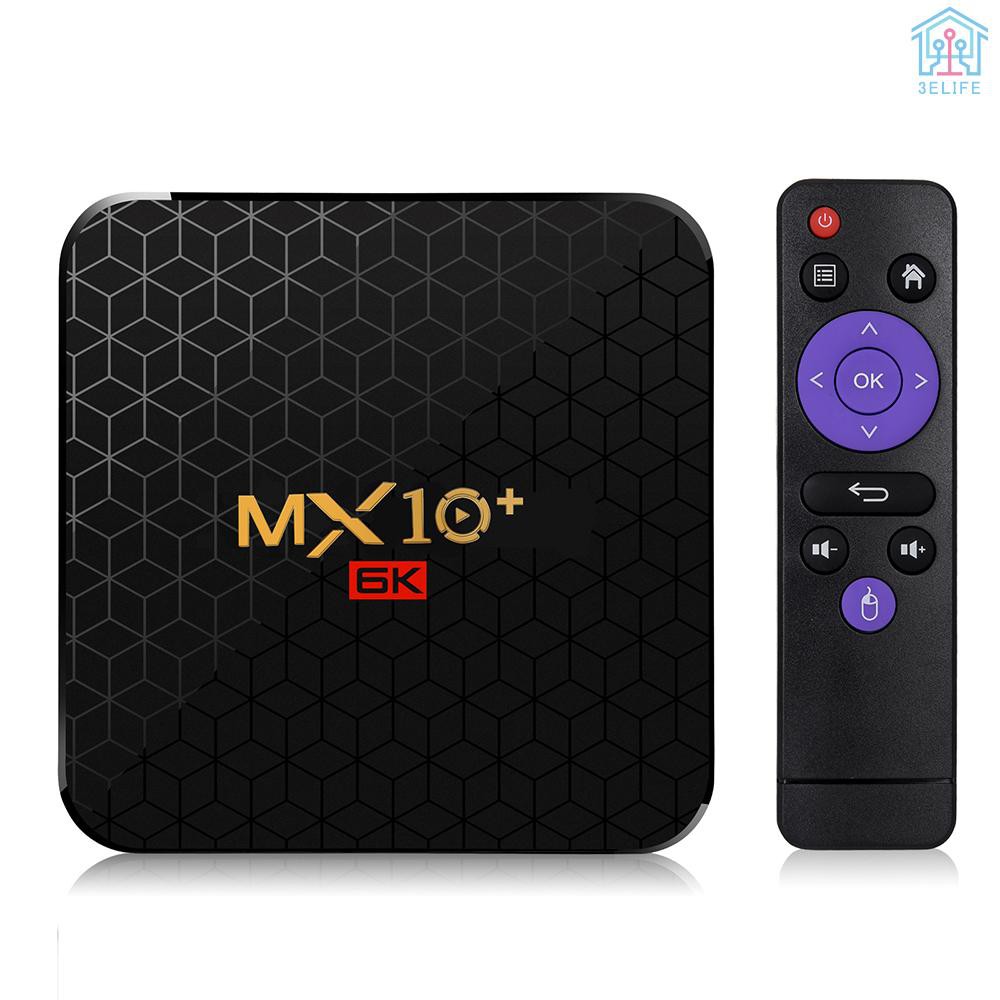 【E&amp;V】MX10 Plus Smart TV Box Android 9.0 Allwinner H6 UHD 4K Media Player 6K Image Decoding 4GB / 32GB 2.4G / 5G WiFi BT4.0 100M LAN USB3.0 H.265 VP9