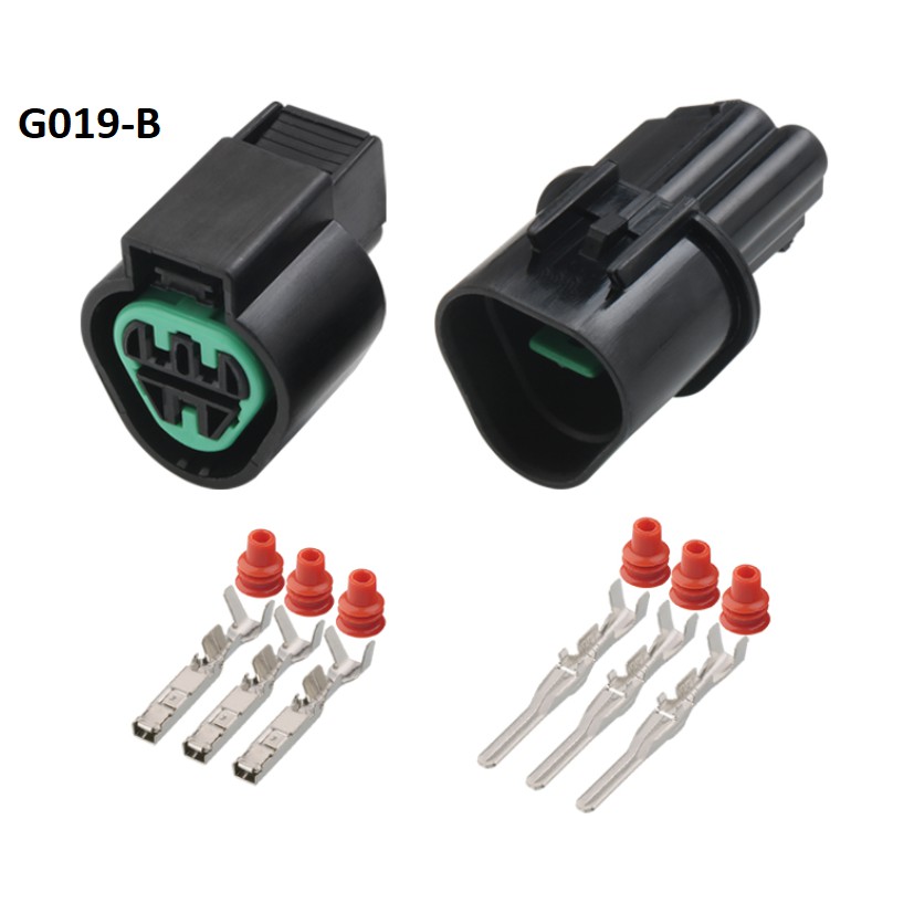 G019-Giắc cắm đèn pha cảm biến 3 lỗ