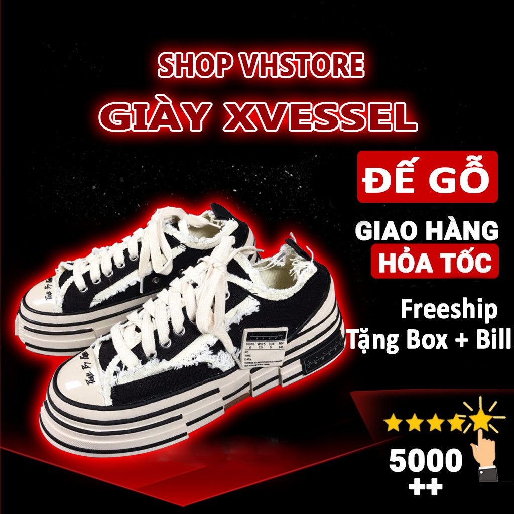 Xvessel [Sale + FreeShip] Giày Xvessel sneaker by Ngô Kiến Hào Hot Trend 2021