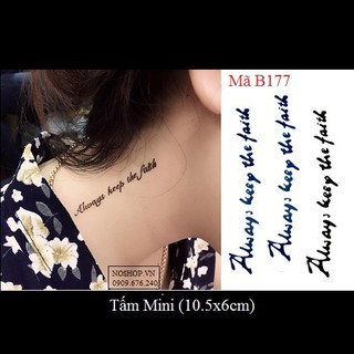 Hình xăm dán chữ B177