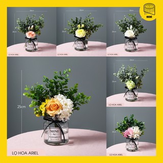 HOTDEAL⚡ Lọ hoa thuỷ tinh cao cấp (nhiều màu lựa chọn) ARIEL-T