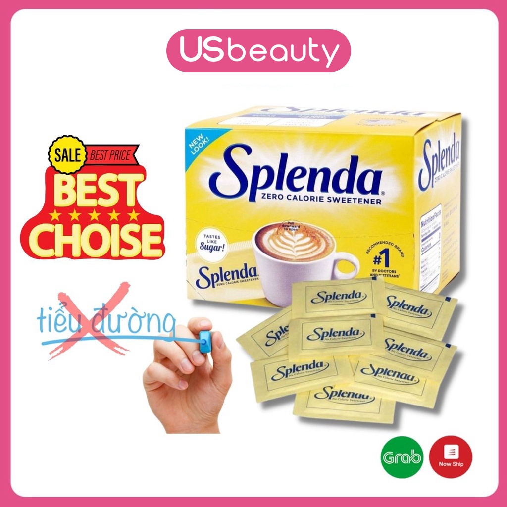 COMBO 50 GÓI Đường ăn kiêng Splenda cho người bệnh tiểu đường, ăn kiêng, DAS, Sweetener Sugar Replacement