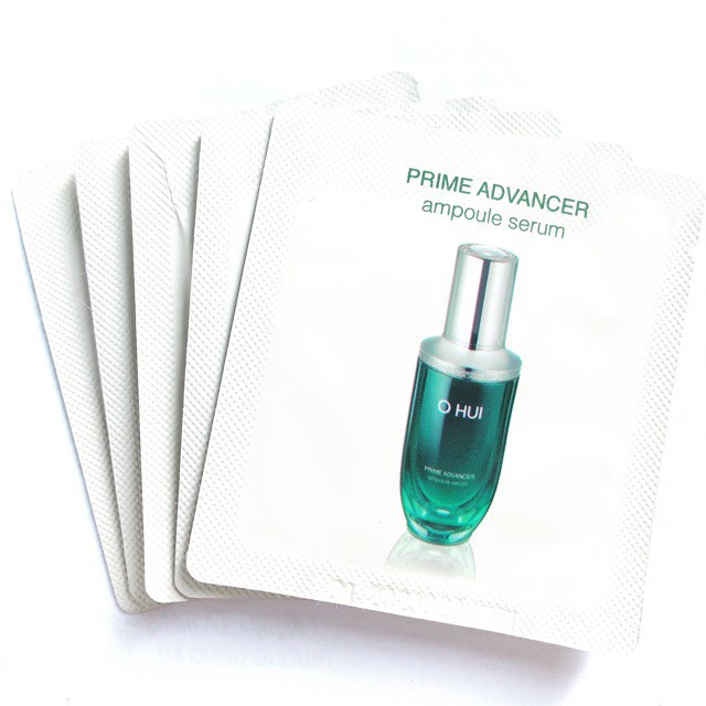 Serum OHUI xanh tinh chất dưỡng trắng, căng bóng, chống lão hóa da - Ohui Prime Advancer Ampoule Serum