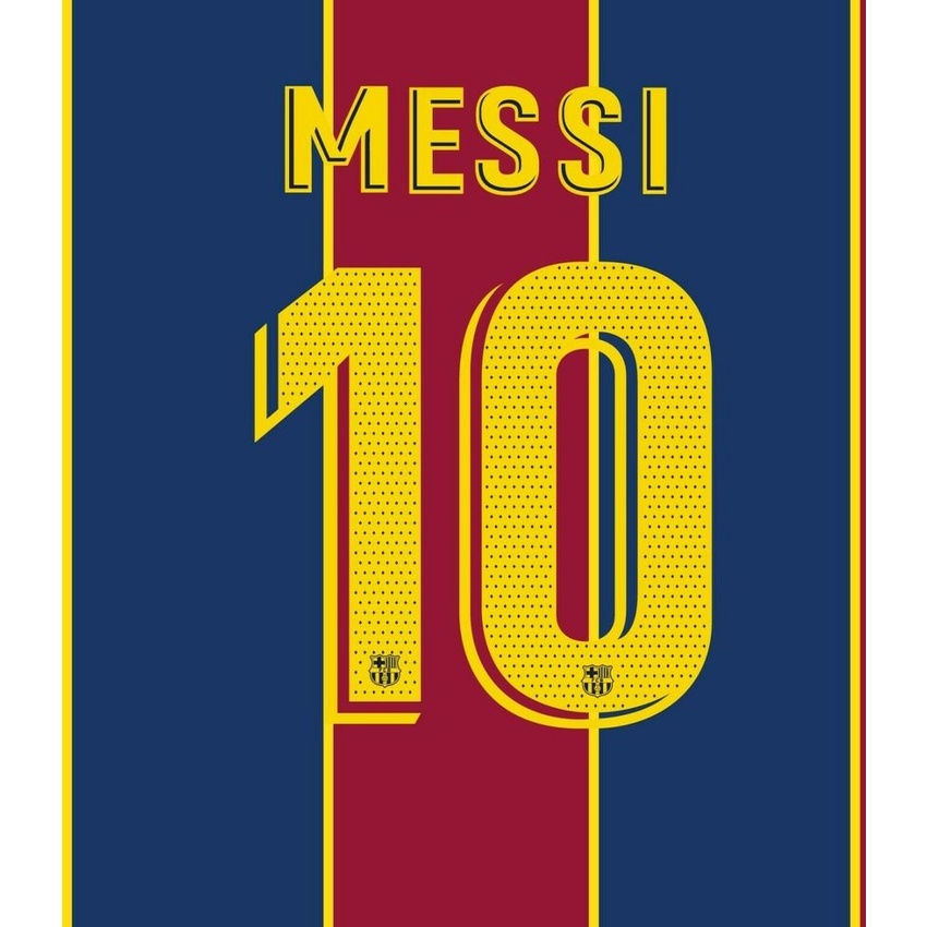 Tên số Messi 10 Barcelona 2018 2019 2020 2021 nameset official player