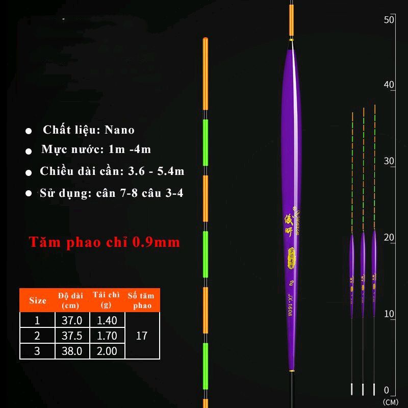Phao Câu Đài Nano cao Cấp Chuyên Câu Cá Rô Phi Siêu Nhạy