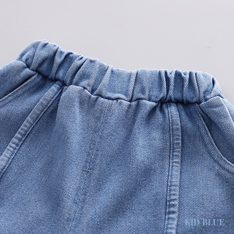 Quần Jean Dài Dáng Ôm Kiểu Hàn Quốc Thời Trang Mùa Thu Cho Bé Trai