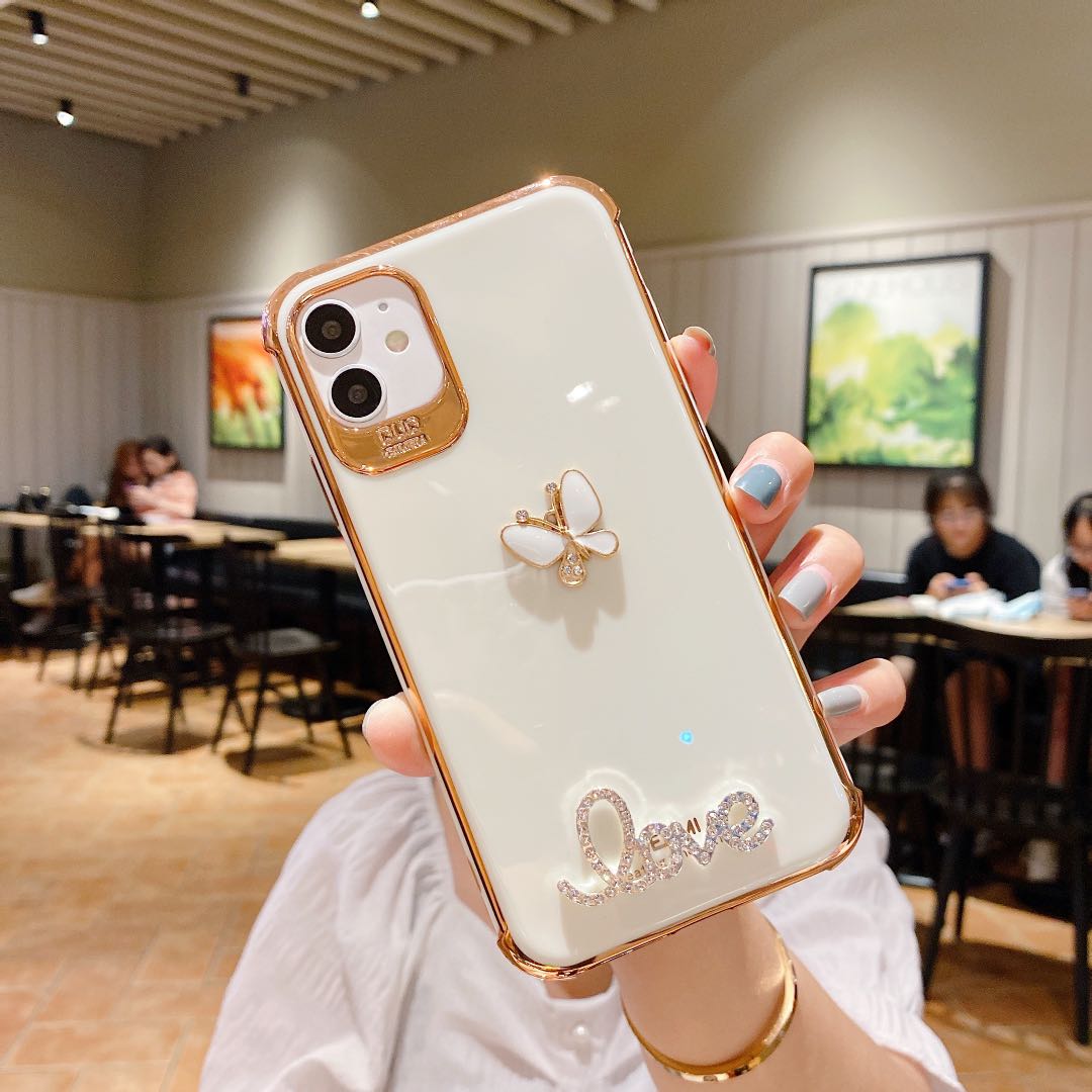 Love Butterfly OPPO Reno2 F Reno5 Pro Soft Case Ốp lưng OPPO R11S R15 R17 Pro Shockproof Cover