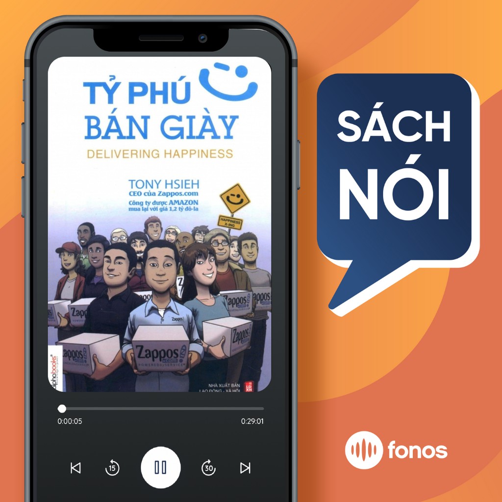 Toàn quốc - [EVoucher] Sách nói: Tỷ Phú Bán Giày