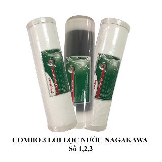 Combo 3 Lõi lọc nước Nagakawa số 1,2,3