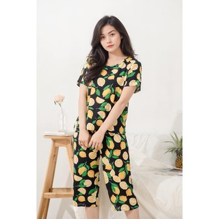 Bộ lửng có tay nữ mặc nhà đồ bộ mát