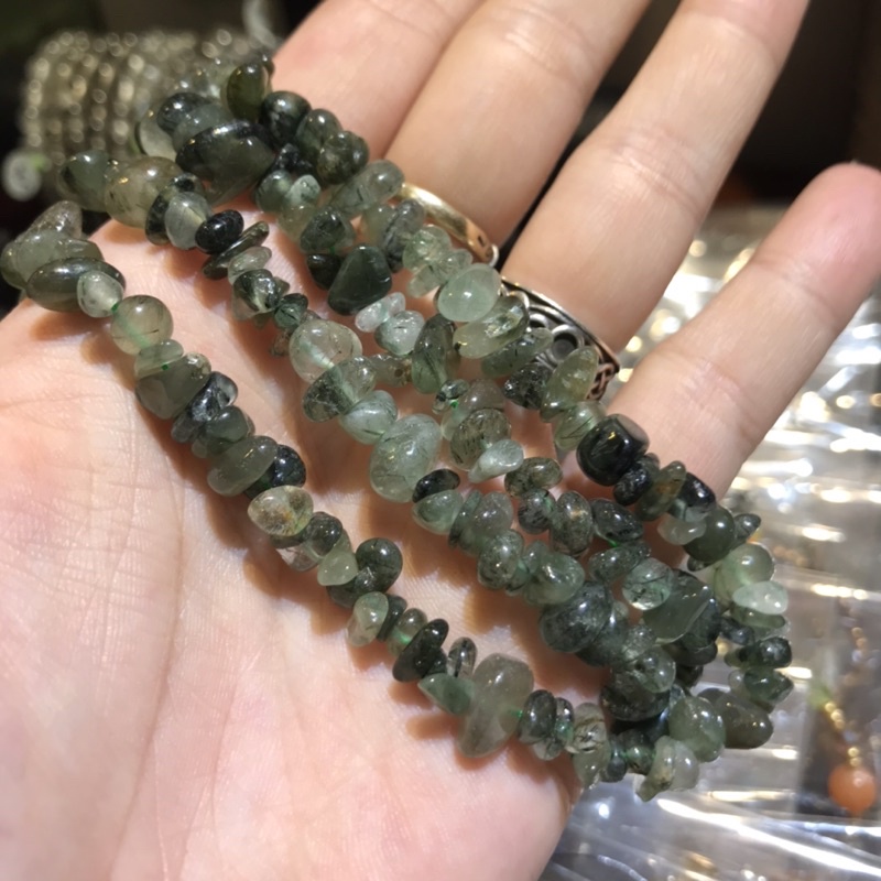 [BlueApatite,Sodalite](đọc nội dung) vòng tay đá vụn thiên nhiên