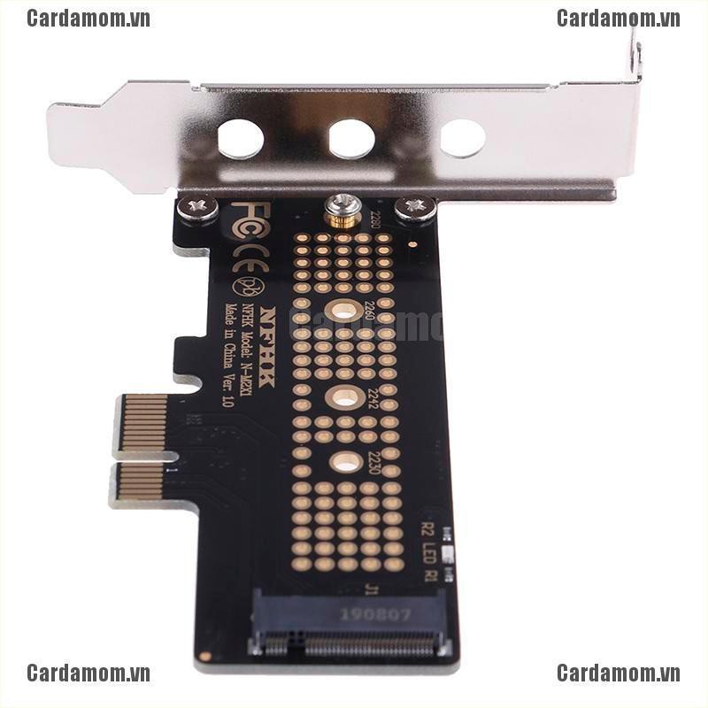 {carda} NVMe PCIe M.2 NGFF SSD to PCIe x1 adapter card PCIe x1 to M.2 card with bracket{LJ}