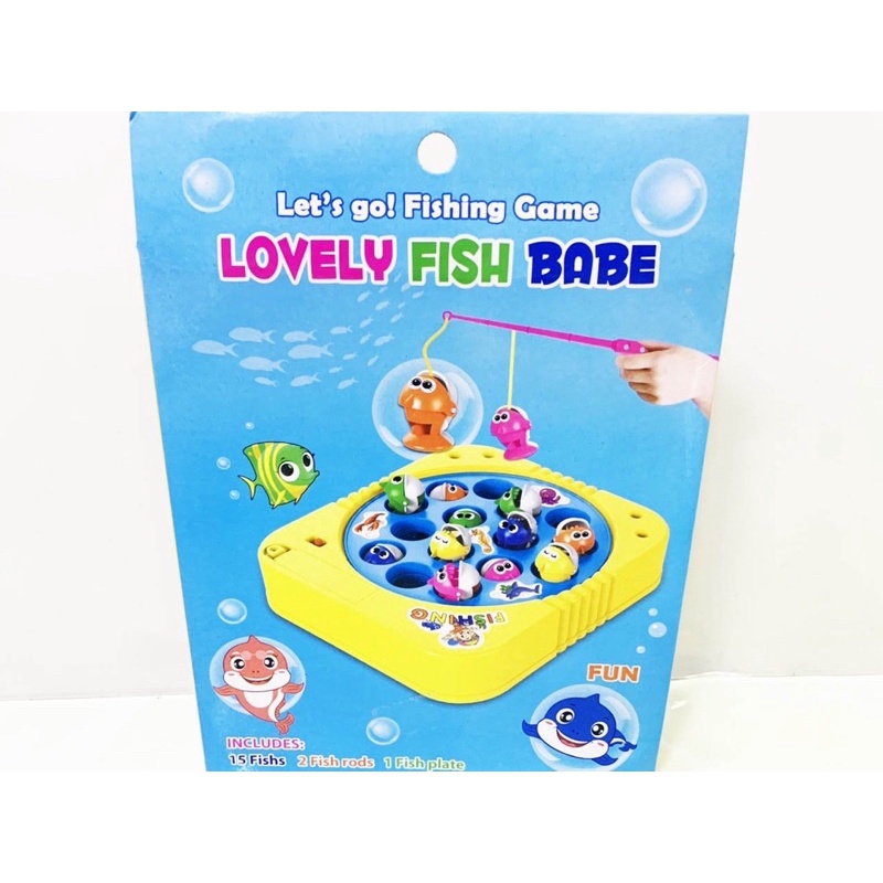 Bộ đồ chơi câu cá trẻ em cá mập baby shark-