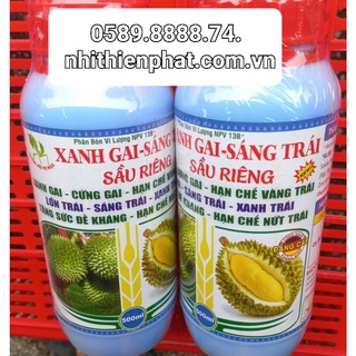 Phân bón lá Xanh gia sáng trái Sầu Riêng NPV chai 500ml
