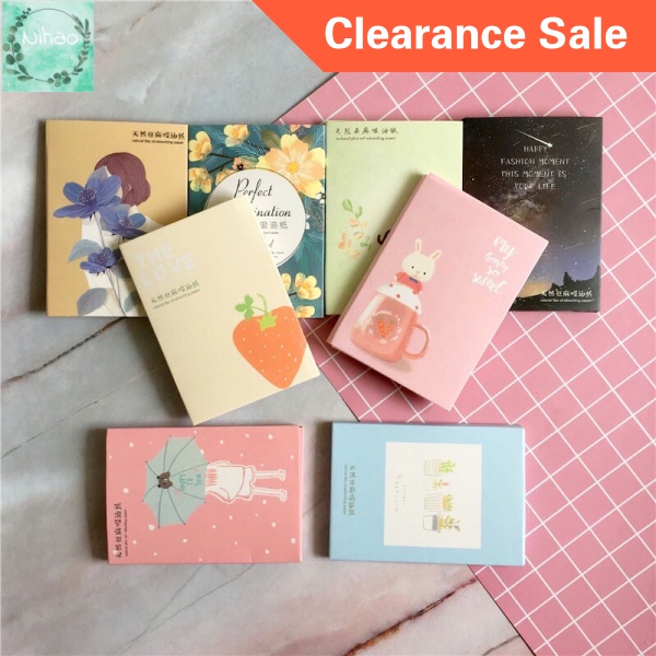 [Hàng mới về] Set 50 giấy thấm dầu chiết xuất lô hội giảm dầu nhờn thông thoáng lỗ chân lông | BigBuy360 - bigbuy360.vn