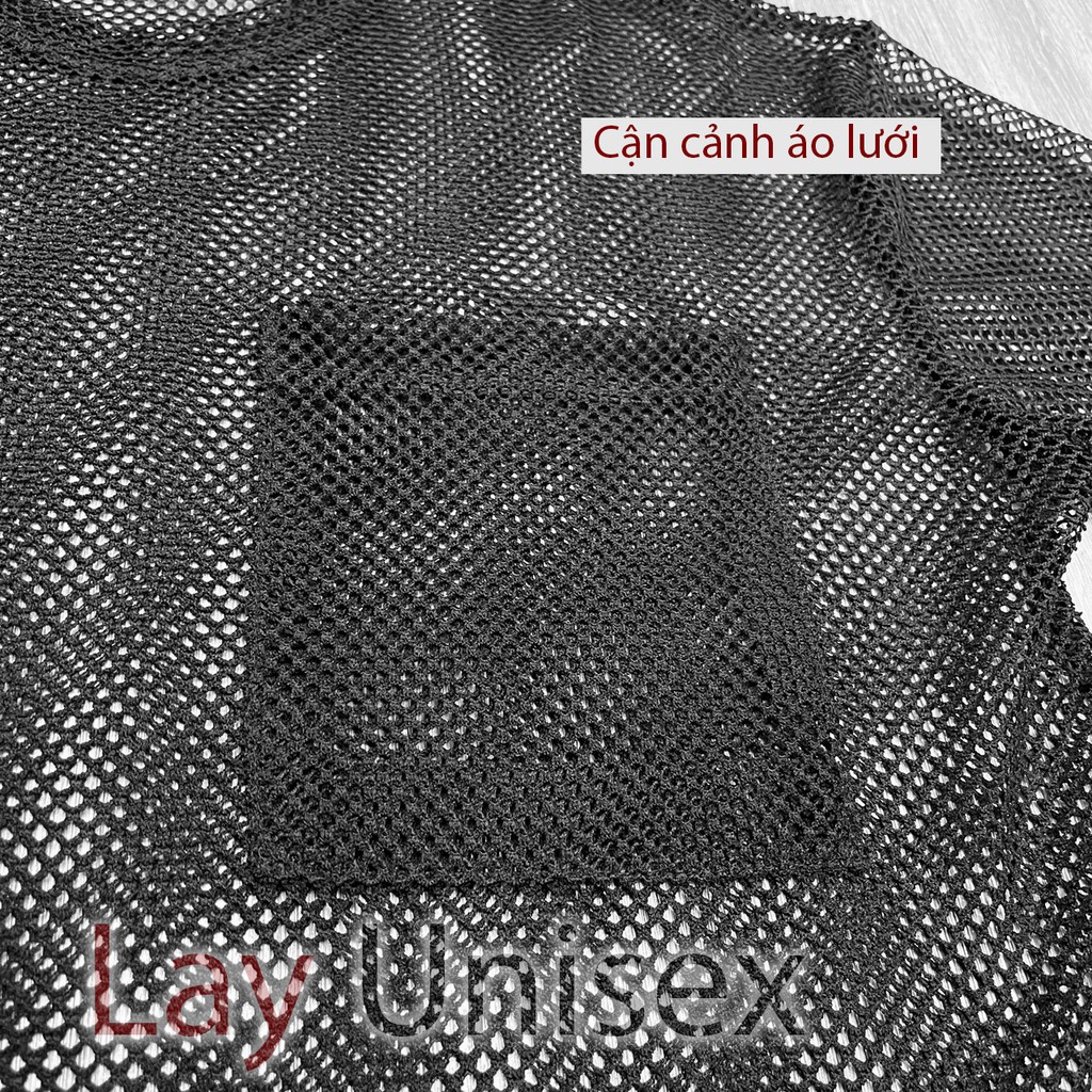 Áo thun nam lưới tay lỡ form rộng (Áo lưới + áo thun tanktop) | BigBuy360 - bigbuy360.vn