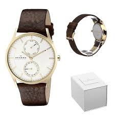 [Chính Hãng - Free ship - Không ưng hoàn tiền] Đồng hồ nam Skagen-Skw6086  dây da 5 kim ( White_Brown ), BestPrice