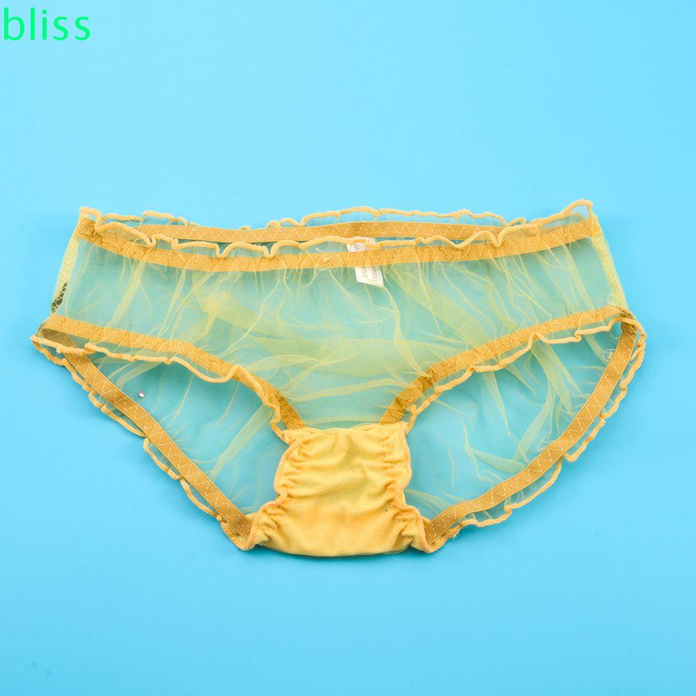 BLISS Fashion Underwear Transparent Knickers Briefs Womens Perspective Lace Sexy Panty Lingerie Panties/Multicolor