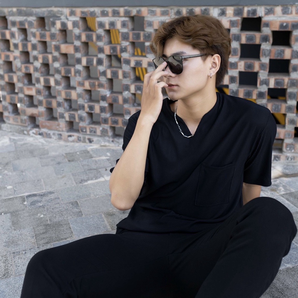 Áo thun phối sọc xiêu đẹp