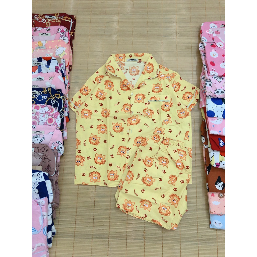 ✔RẺ NHẤT 😍Đồ Bộ Nữ Pijama Cộc Tay<Freeship> bộ mặc nhà dễ thương Kate Thái mềm mại | BigBuy360 - bigbuy360.vn