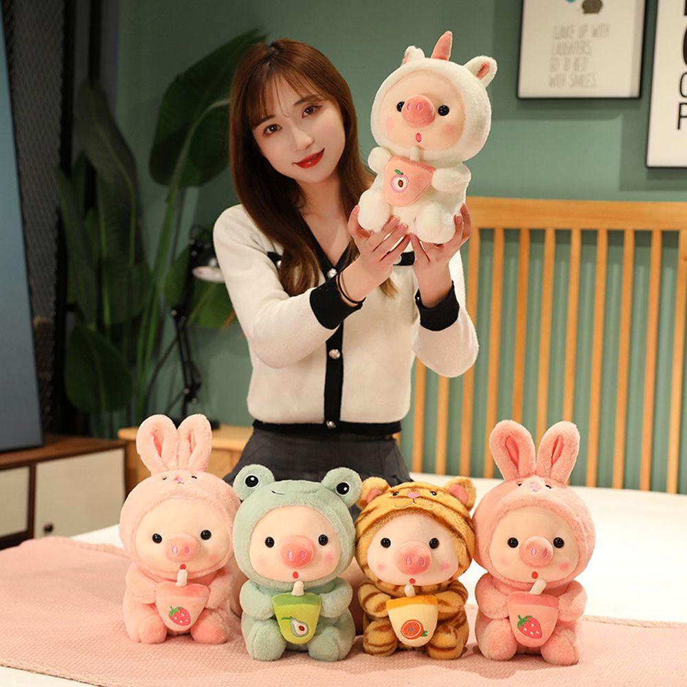 Đồ chơi nhồi bông Hình Chú Heo Mặc Đồ Ngủ Dễ Thương Cho Bé
