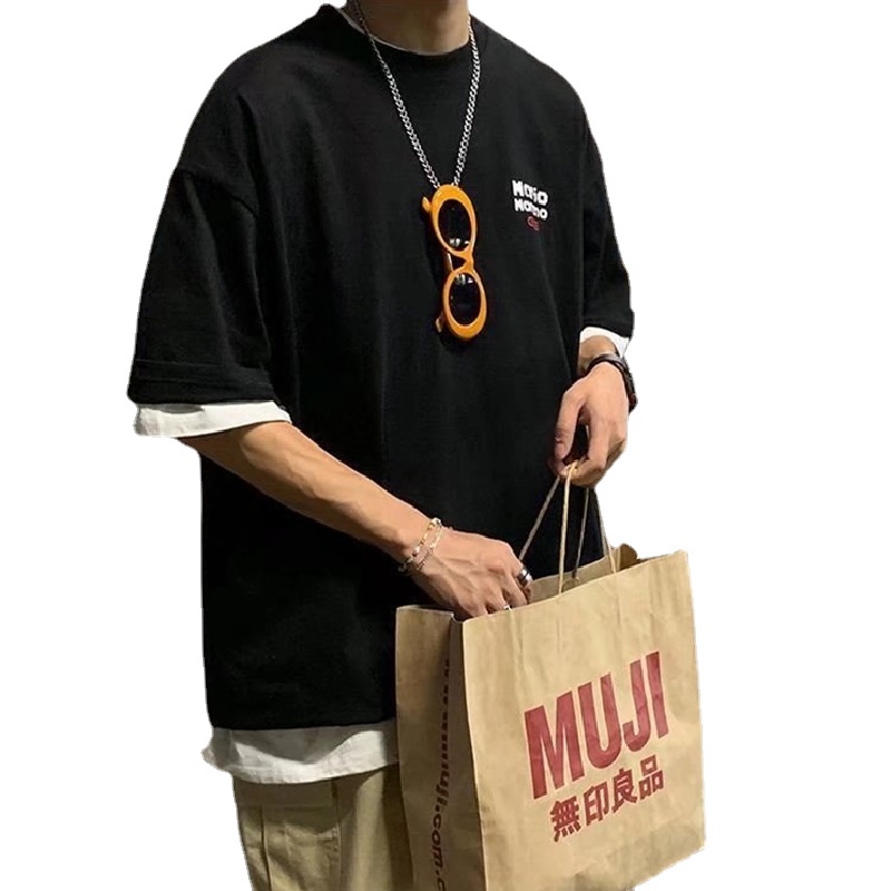 Áo Thun Dáng Rộng Cổ Tròn In Họa Tiết Hoạt Hình Phong Cách Đường Phố Thời Trang Mùa Hè Dành Cho Nam Nữ Size M-8XL